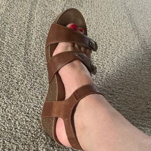 Dansko Brown Leather Sandals